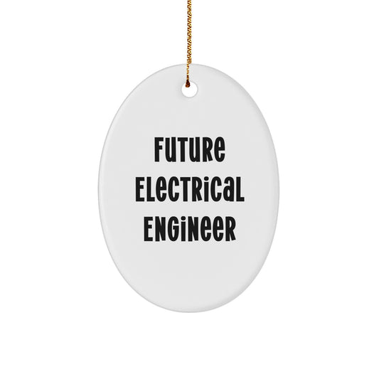 Gifts from Electrical Engineers for Future Electrical Engineers - Oval Ornament, Funny Quote for Electrical Engineer Friends and Family, Christmas Unique Gifts - Image 1
