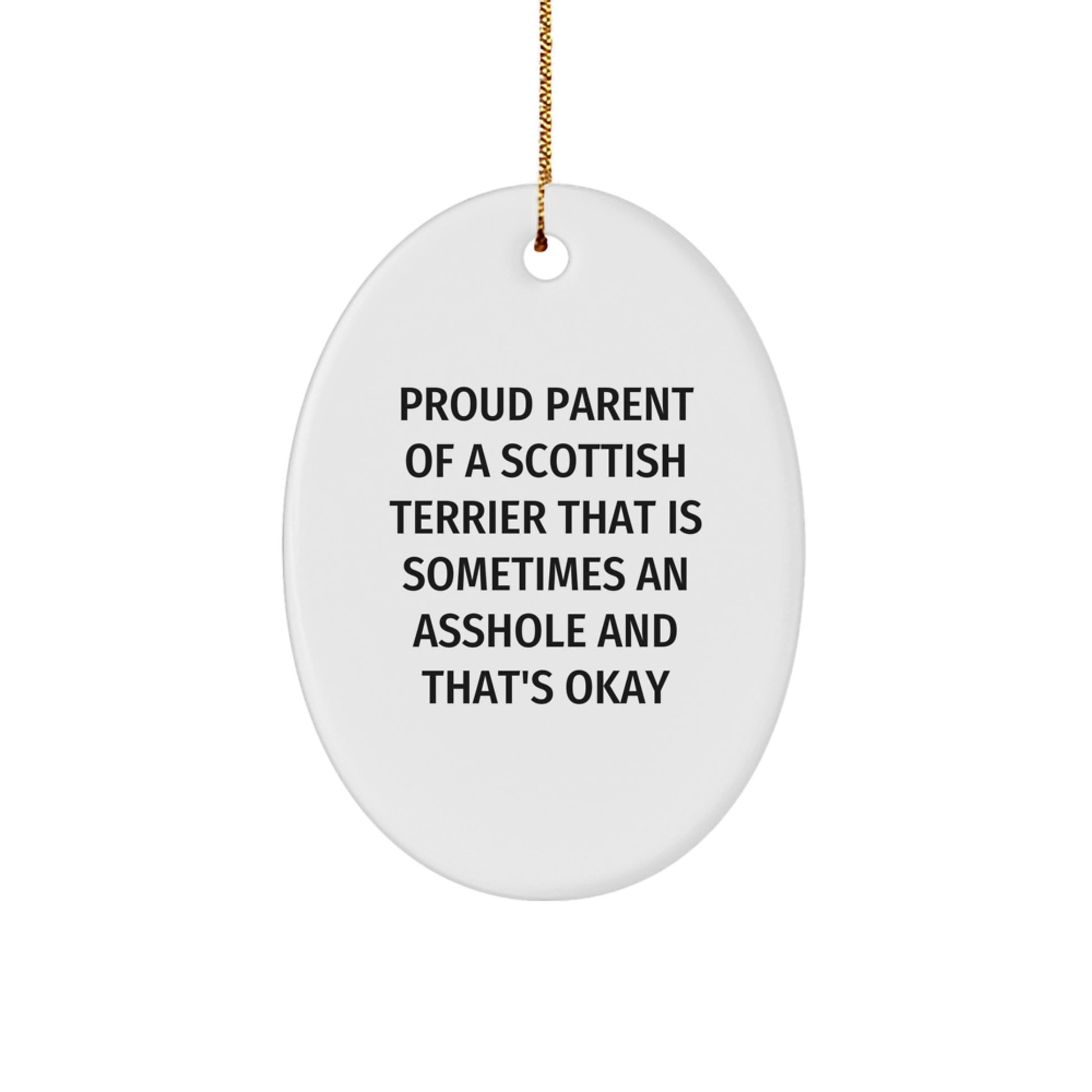 Gifts for Scottish Terrier Dog Owners - Funny Christmas Ornament, Proud Parent of a Scottish Terrier - Men, Women, and Family Unique Gifts - Image 1