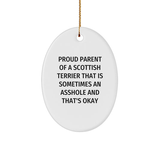 Gifts for Scottish Terrier Dog Owners - Funny Christmas Ornament, Proud Parent of a Scottish Terrier - Men, Women, and Family Unique Gifts - Image 1