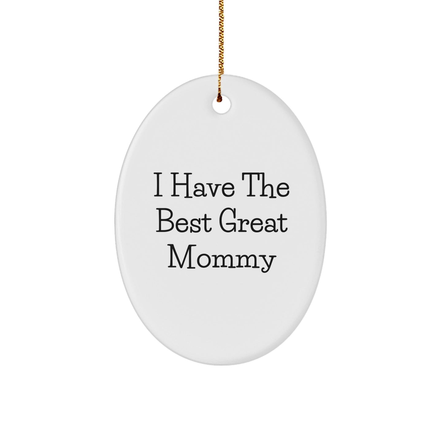Christmas Gift for Her Oval Mommy Ornament Present for a Bright Holiday - Image 1