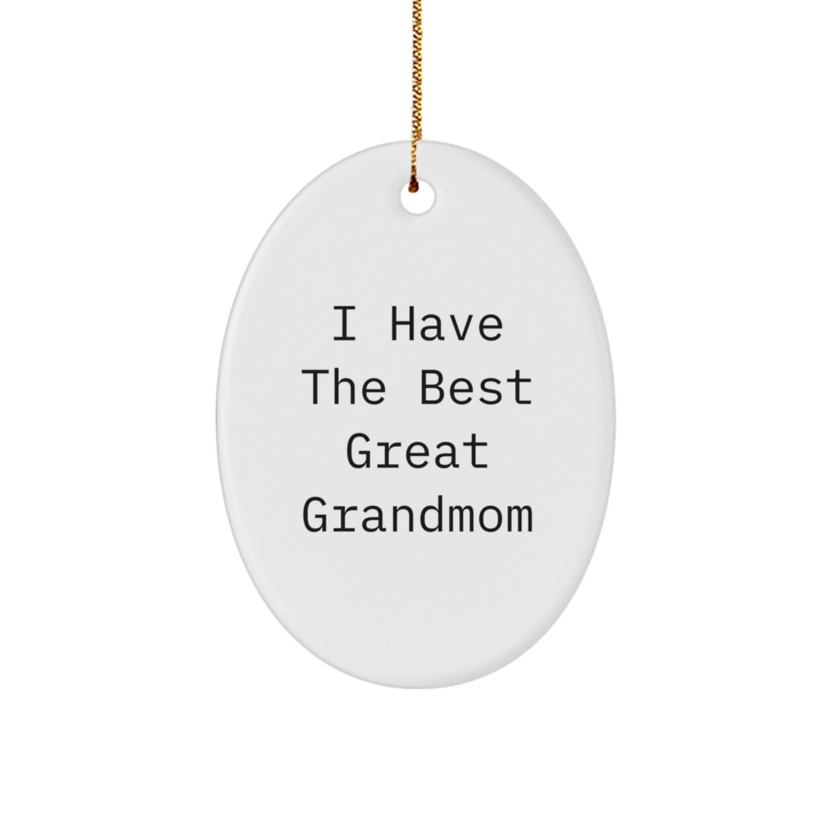 Grandmom Christmas Ornament Keepsake Gift for Him – Best Great Grandmom - Image 1