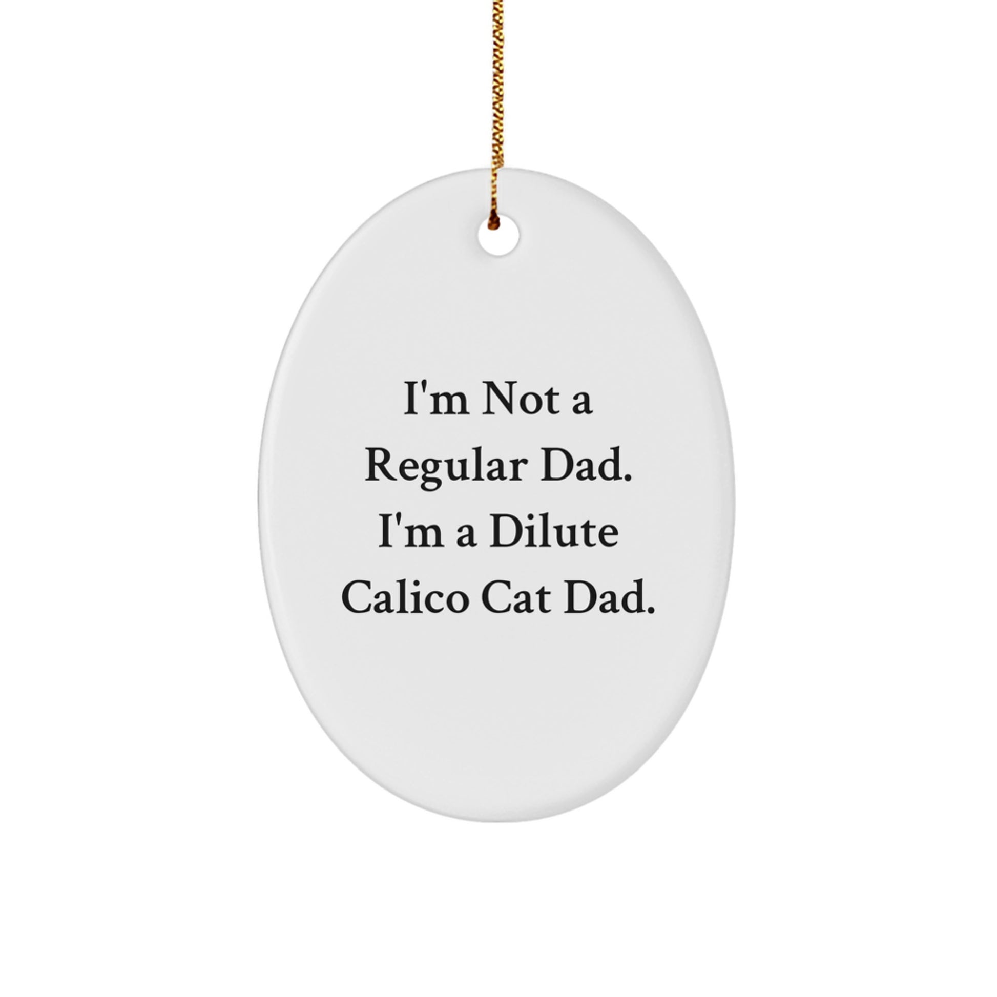 Funny Dilute Calico Cat Gifts for Dad from Men, Christmas Unique Gifts for Him - Image 1