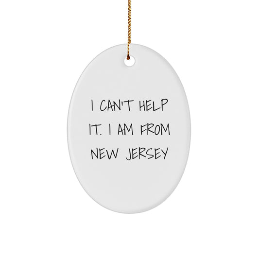 New Jersey Oval Ornament Gifts from Friends and Family for Christmas - Image 1