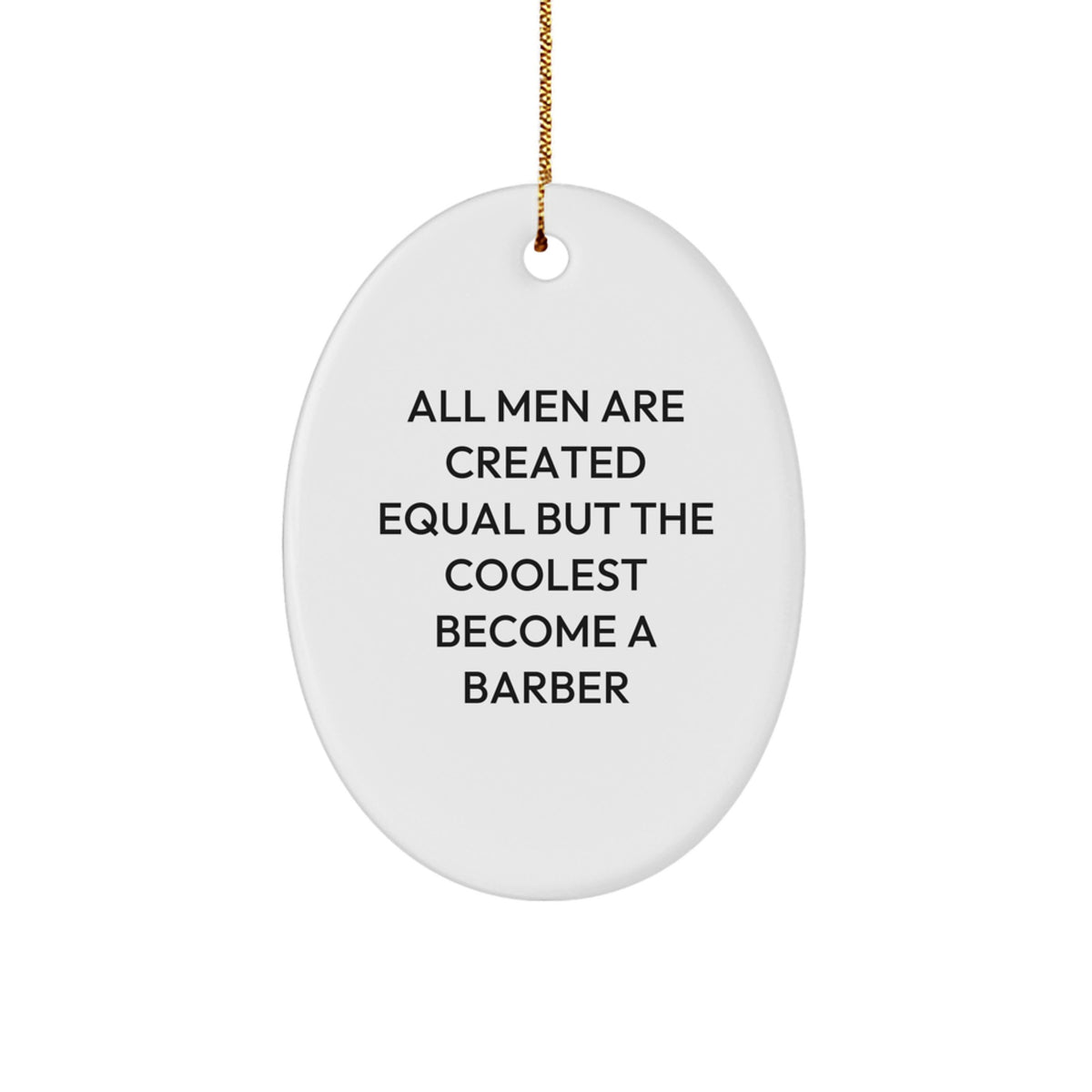 Barber Keepsake Christmas Ornament for Him Gift - Image 1