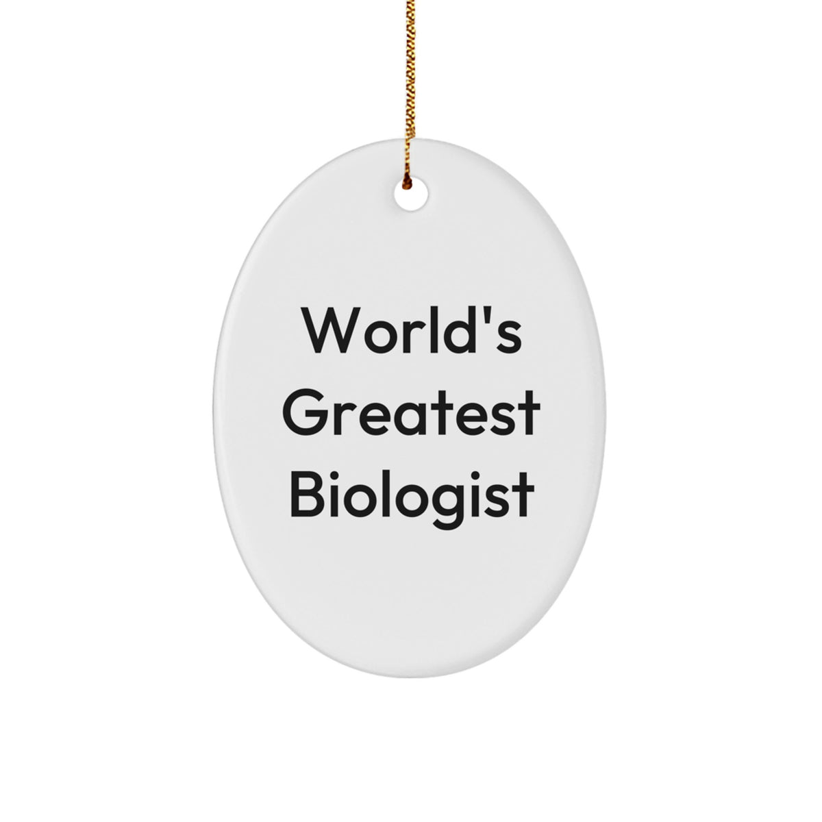 Biologist Keepsake Christmas Ornament for Him Gift Greatest Biologist - Image 1