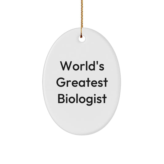 Biologist Keepsake Christmas Ornament for Him Gift Greatest Biologist - Image 1