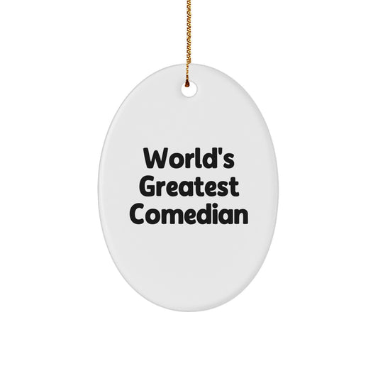 Comedian Christmas Ornament Gift for Coworkers Greatest Comedian - Image 1