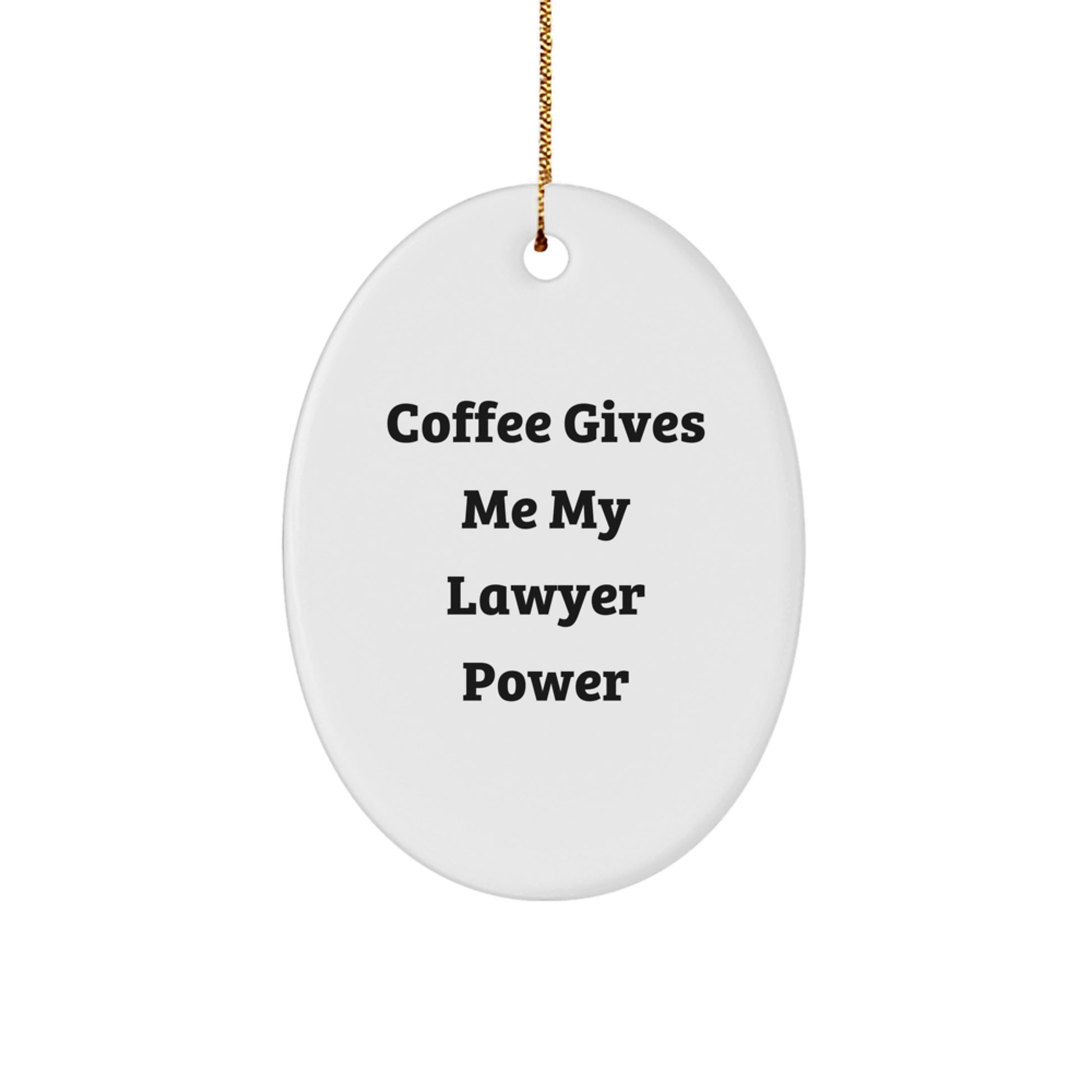 Funny Lawyer Oval Ornament Gifts from Friends for Christmas Unique Lawyer Gifts - Image 1