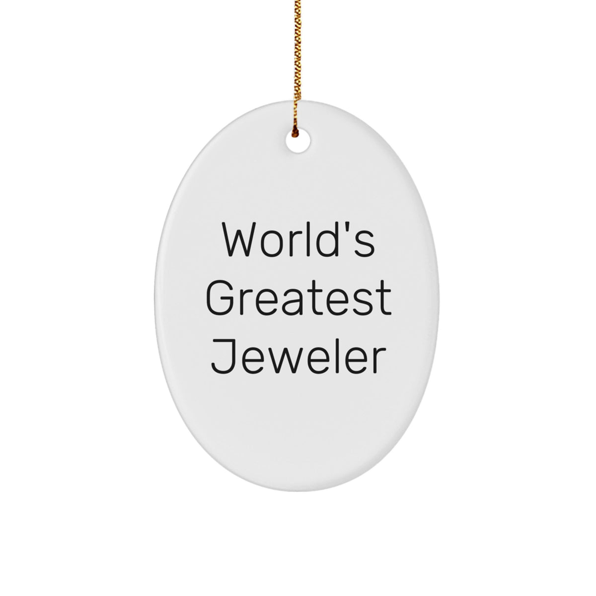 Jeweler Oval Ornament Keepsake for Him Holiday Christmas Gift - Image 1