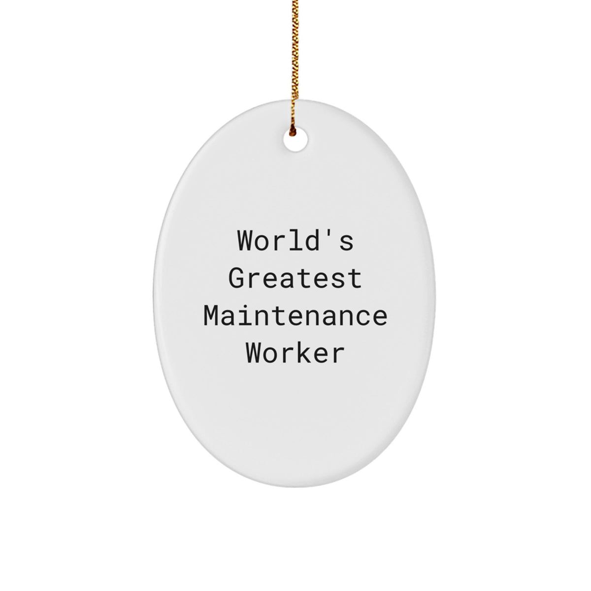 Maintenance Worker Keepsake Christmas Ornament for Him Gift Bright - Image 1