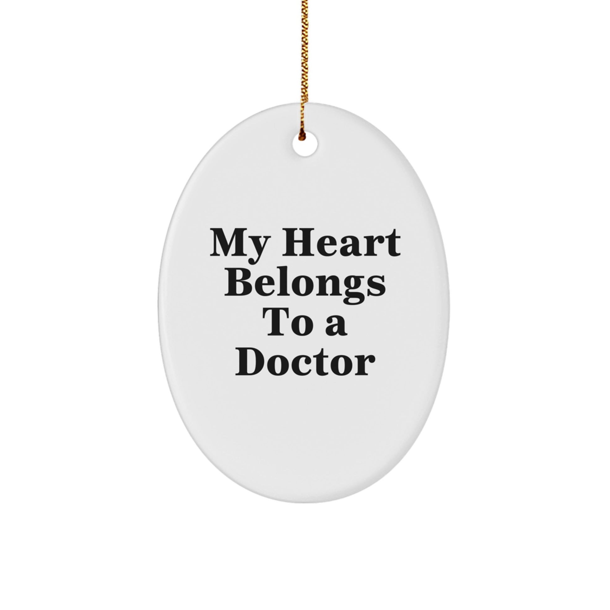 Funny Doctor Gifts from Men to Women, Oval Ornament Quotes for Christmas Unique Gifts - Image 1