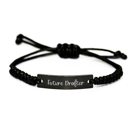 Funny Drafter Rope Bracelet Gifts from Friends, Inspirational Future Drafter Birthday Unique Gifts for Men, Women, Coworkers, Family - Fun Rope Jewelry - Image 1