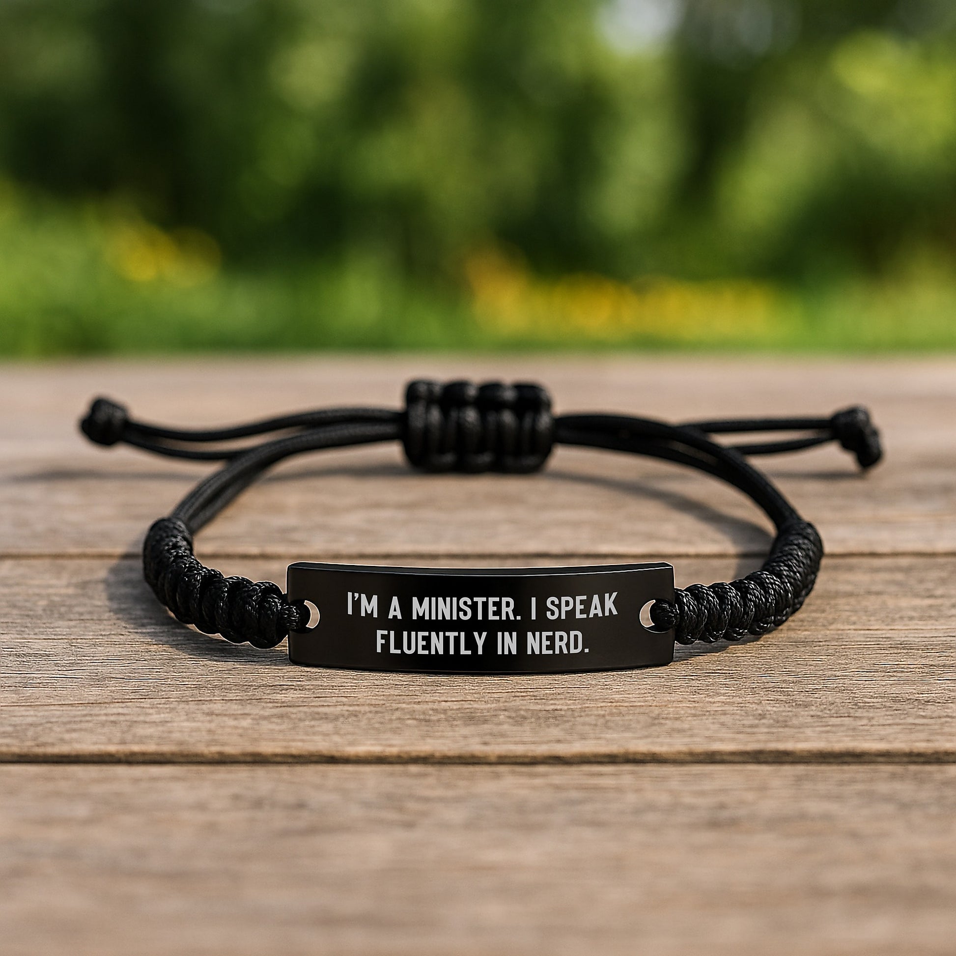 Funny Minster Rope Bracelet Gifts from Friends and Family for Men Graduation Unique Presents - Image 2