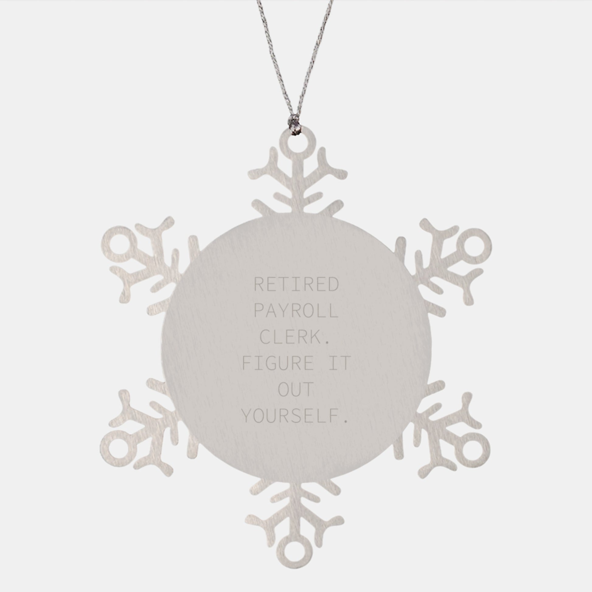 Unique Snowflake Ornament Gifts from Friends to Payroll Clerks on Christmas for Men - Image 1