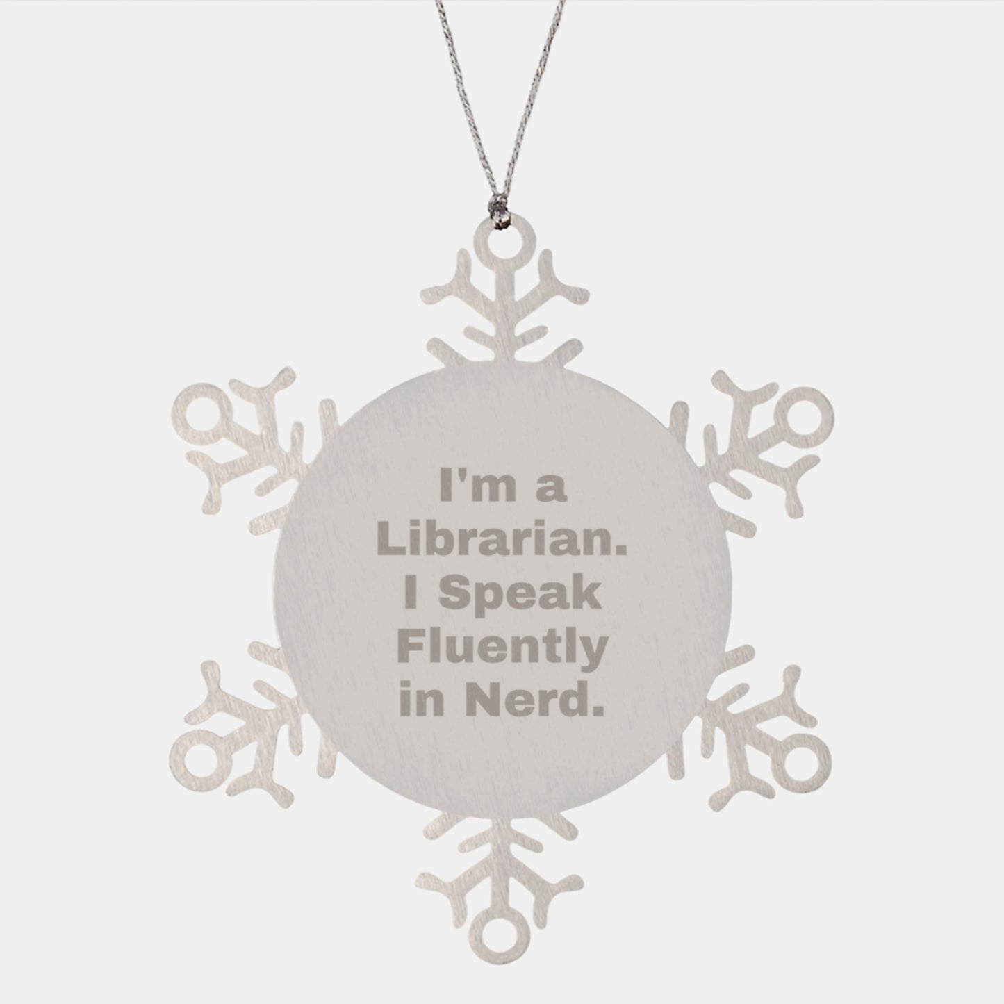 Librarian Snowflake Ornament Gifts from Family for Librarian Christmas Unique Presents - Image 1