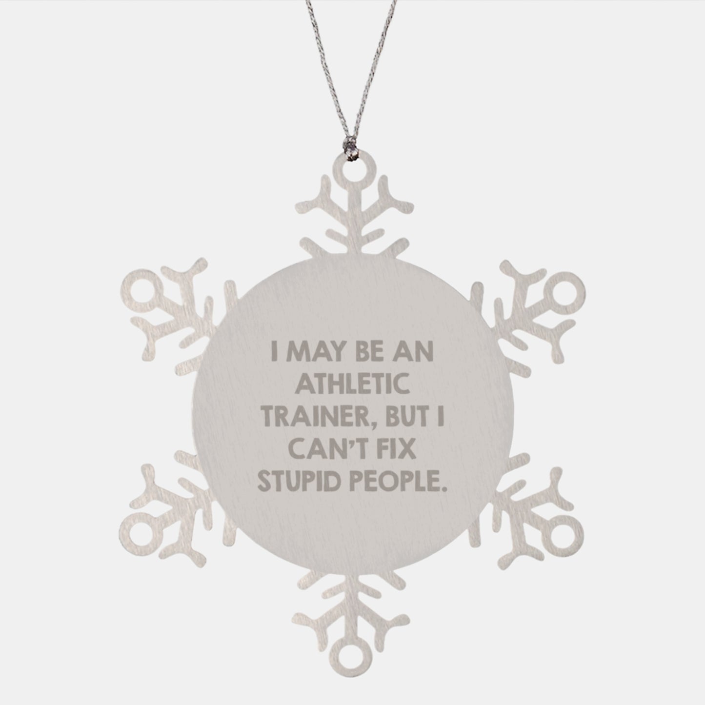 Funny Athletic Trainer Snowflake Ornament Gifts from Friends, Christmas Unique Ornaments for Men, Women, Coworkers, Family, Funny Inspirational Quotes - Image 1