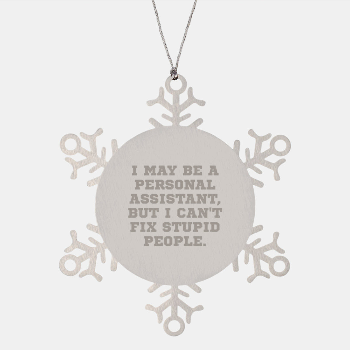 Christmas Gift Personal Assistant Snowflake Ornament for Her Present - Image 1