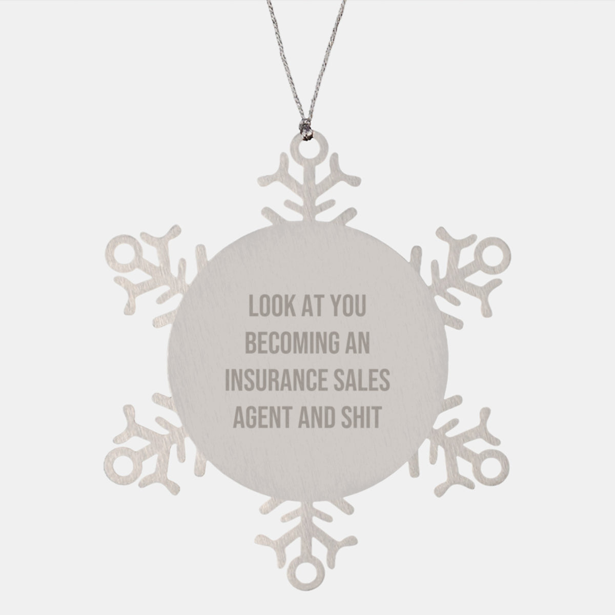 Christmas Gift Snowflake Ornament for Teens Insurance Sales Agent - Image 1