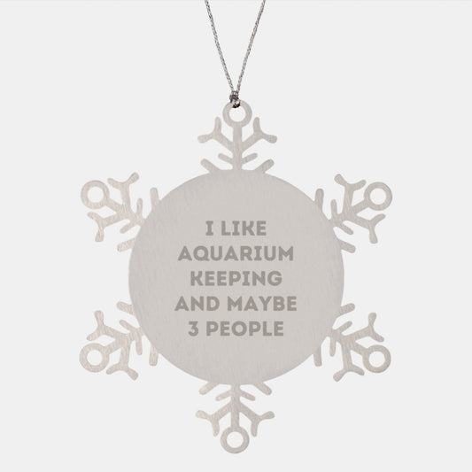 Essential Aquarium Snowflake Ornament for a Best Friend Christmas Gift - Image 1