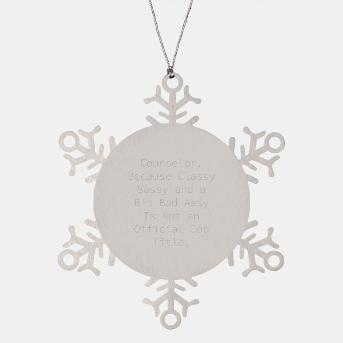 Counselor Christmas Ornament Gift Classy Sassy Holiday Keepsake for Kids - Image 1