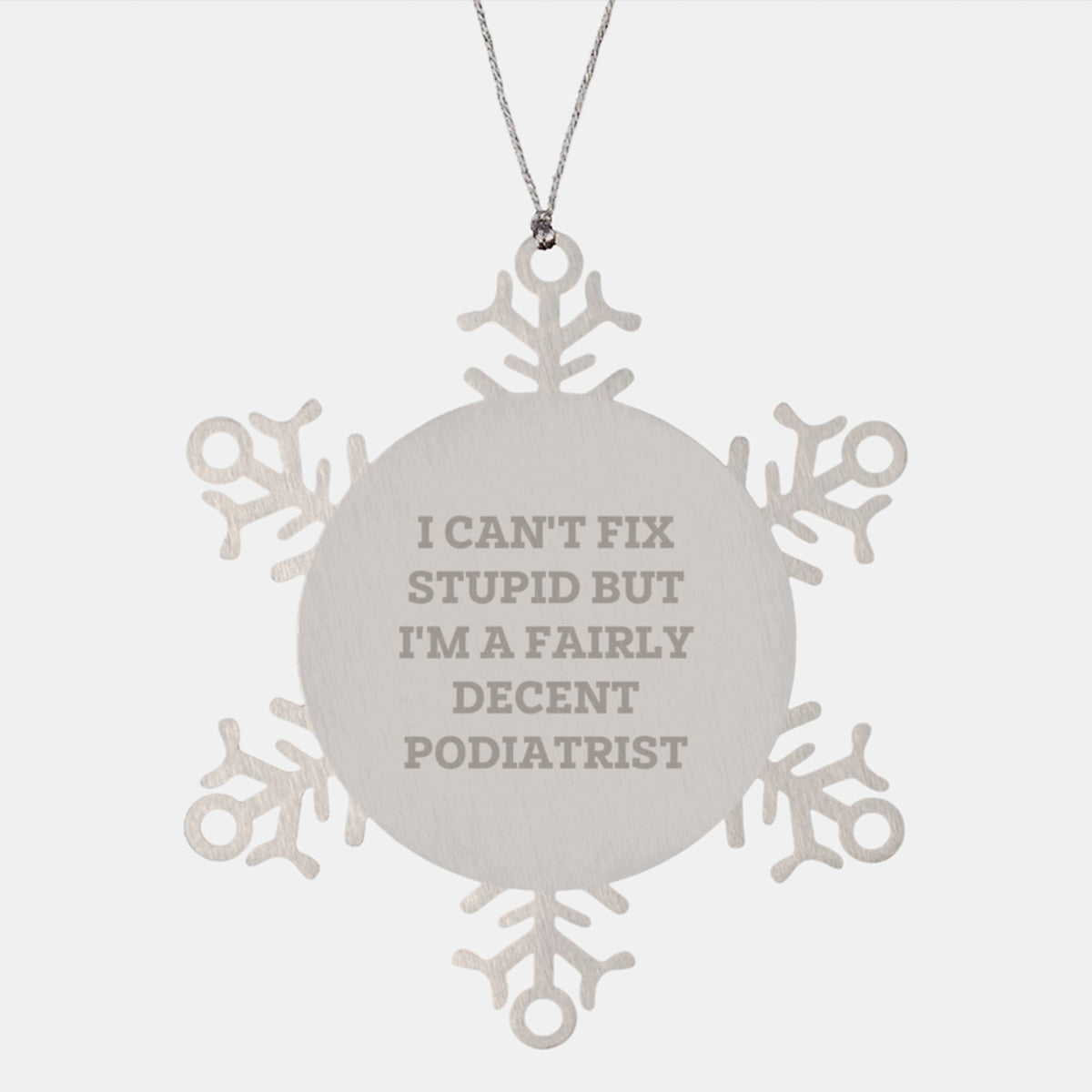 Essential Podiatrist Snowflake Ornament for a Best Friend Christmas Gift - Image 1
