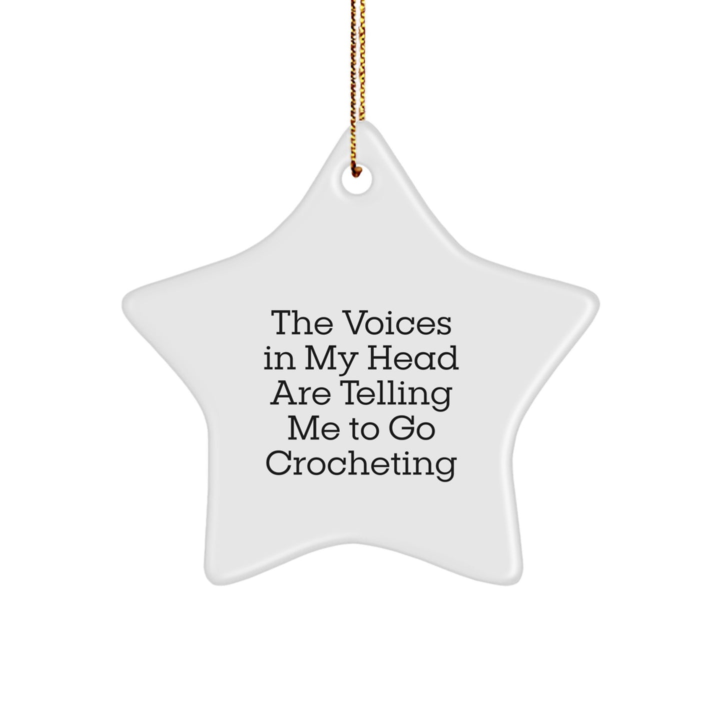 Inspiring Crocheting Star Ornament Gifts from Family and Friends for Christmas Crochet Lovers - The Voices In My Head Are Telling Me To Go Crocheting - Image 1