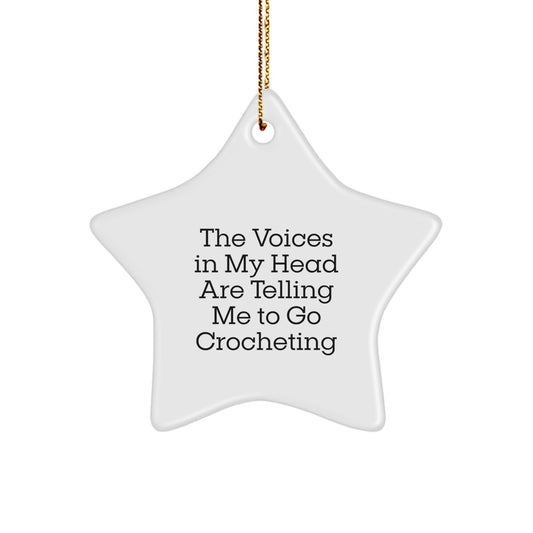 Inspiring Crocheting Star Ornament Gifts from Family and Friends for Christmas Crochet Lovers - The Voices In My Head Are Telling Me To Go Crocheting - Image 1