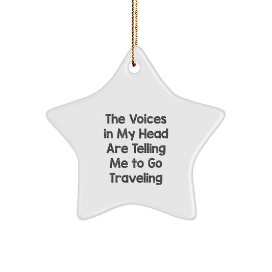 Funny Traveling Star Ornament Gifts from Friends for Men and Women Christmas Unique Decorations - Image 1