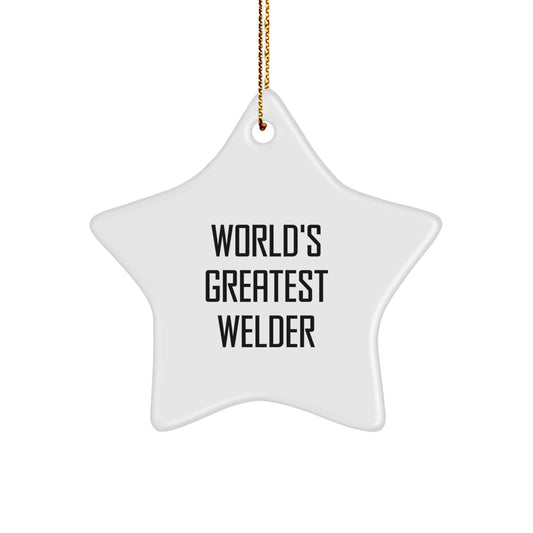 Welder Christmas Ornament Gift Favorite Keepsake for Kids - World's - Image 1
