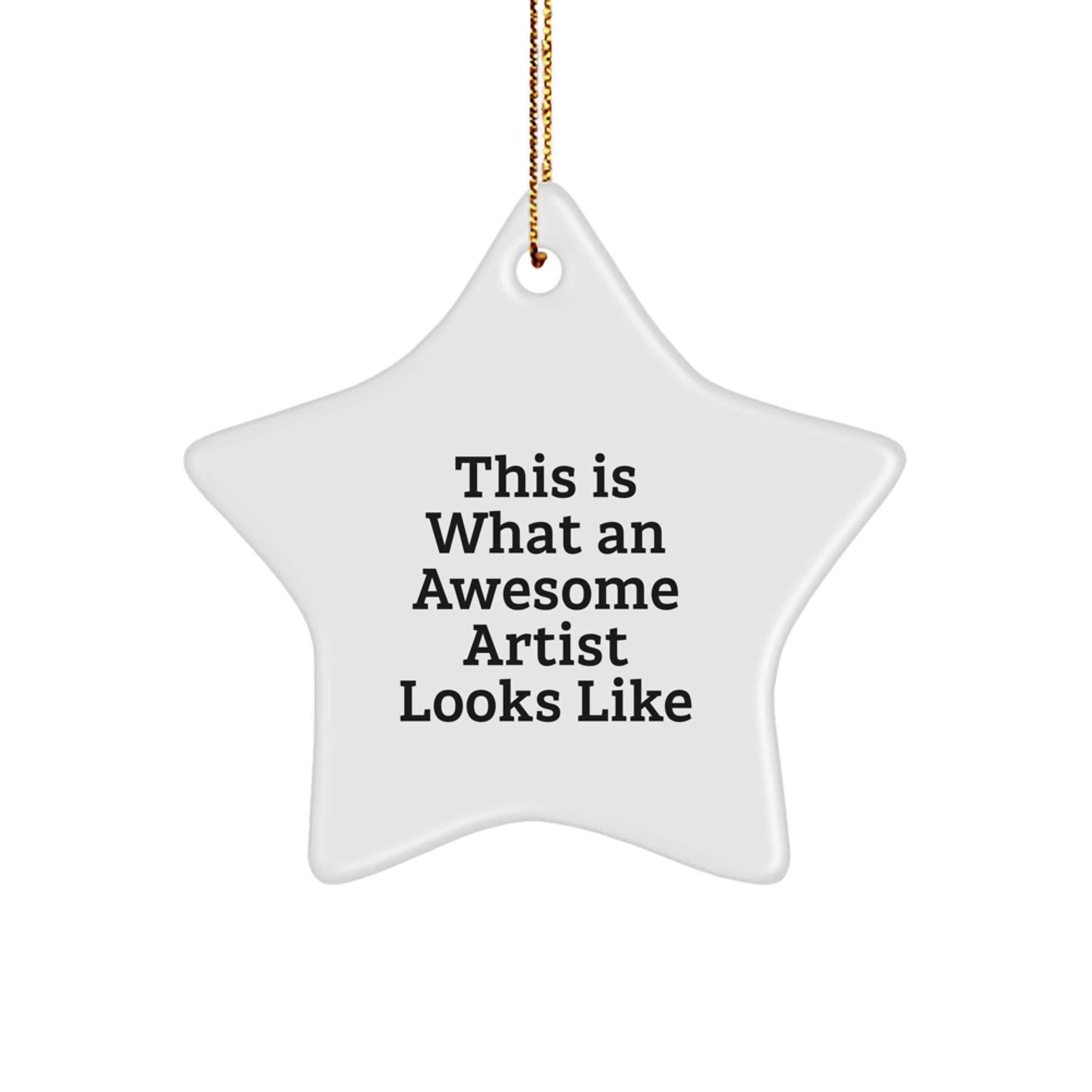 Funny Star Ornaments Gifts from Friends to Men Artist Christmas Unique Decorations - Image 1