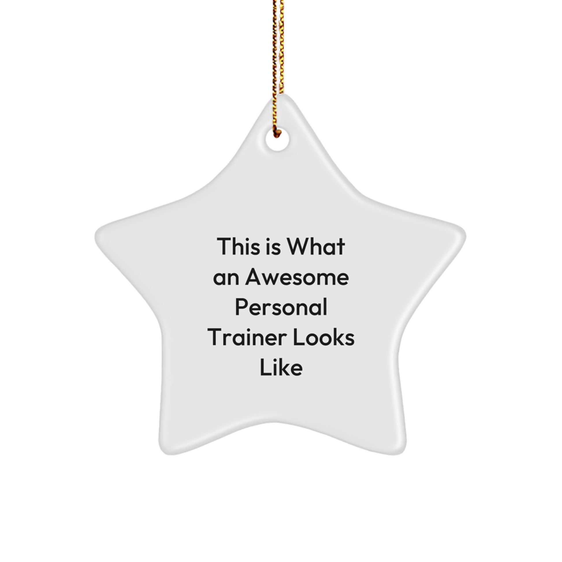 Funny Personal Trainer Star Ornament Gifts from Friends and Family for Men Women Coworkers this Christmas Unique - Image 1