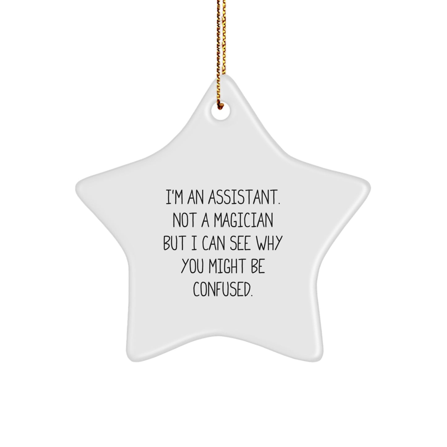 Funny Assistant Gifts from Men to Friends for Christmas Unique Star Ornament Assistant Lover - Image 1