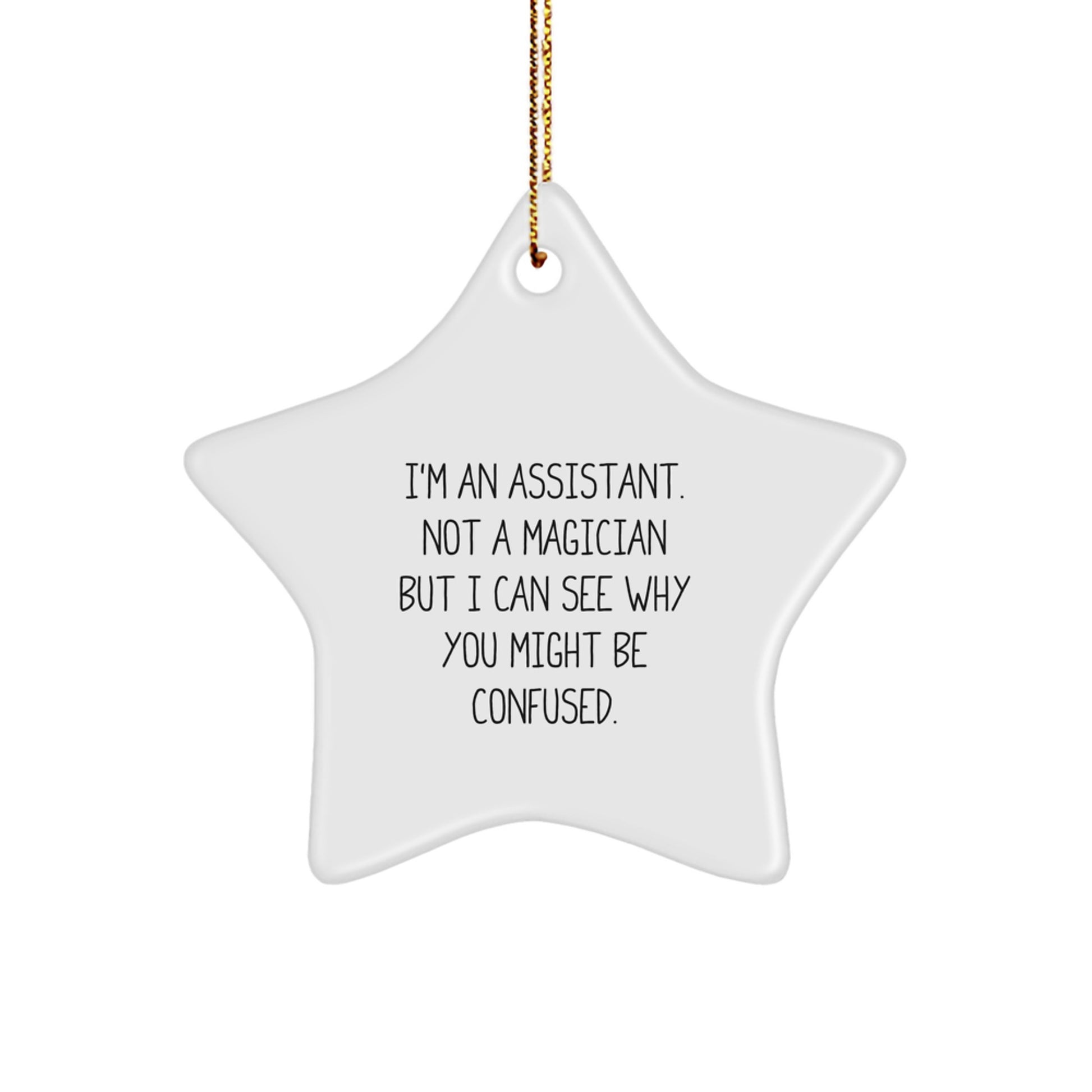 Funny Assistant Gifts from Men to Friends for Christmas Unique Star Ornament Assistant Lover - Image 1