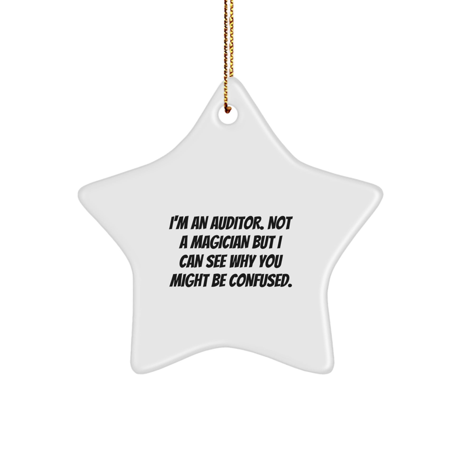 Funny Auditor Star Ornament Gifts from Friends for Men Christmas Unique Decorations - Image 1