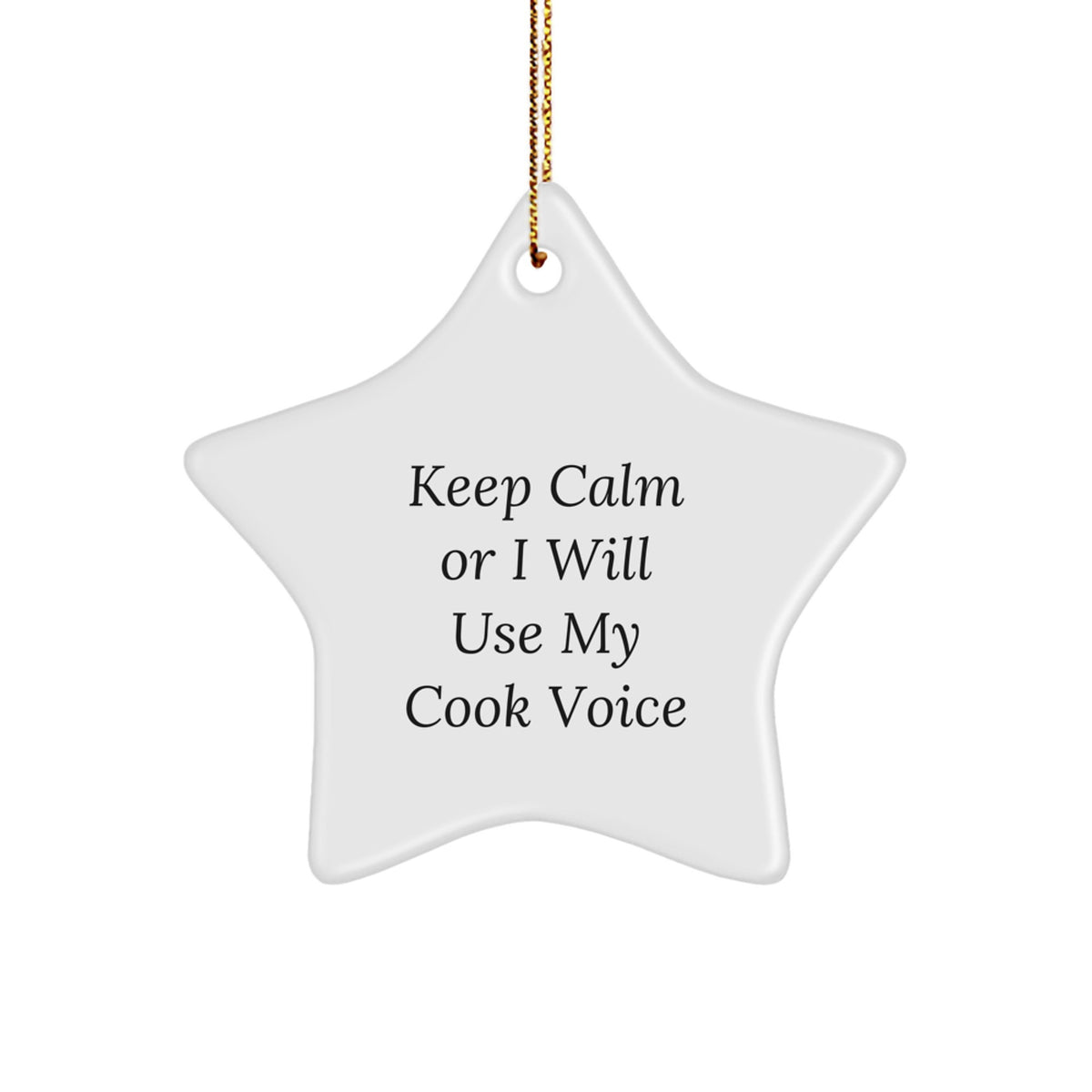 Funny Star Ornament for Cook Enthusiasts Gifts from Friends to Family on Christmas Unique - Image 1
