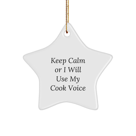 Funny Star Ornament for Cook Enthusiasts Gifts from Friends to Family on Christmas Unique - Image 1
