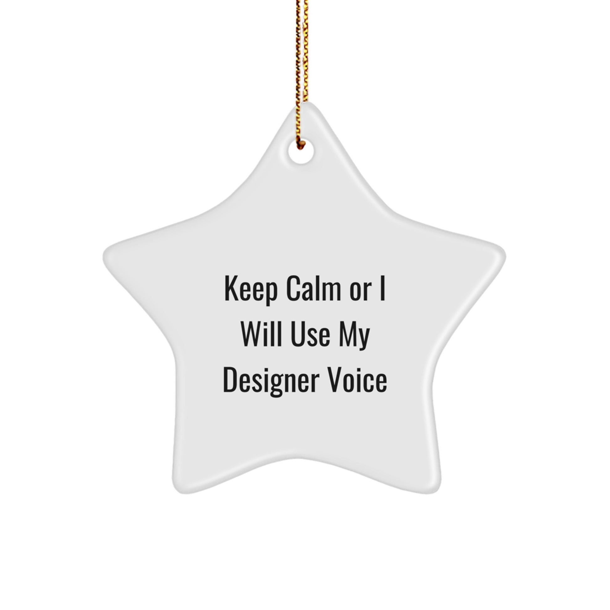 Funny Designer Star Ornament Gifts from Friends for Christmas Unique Presents - Image 1
