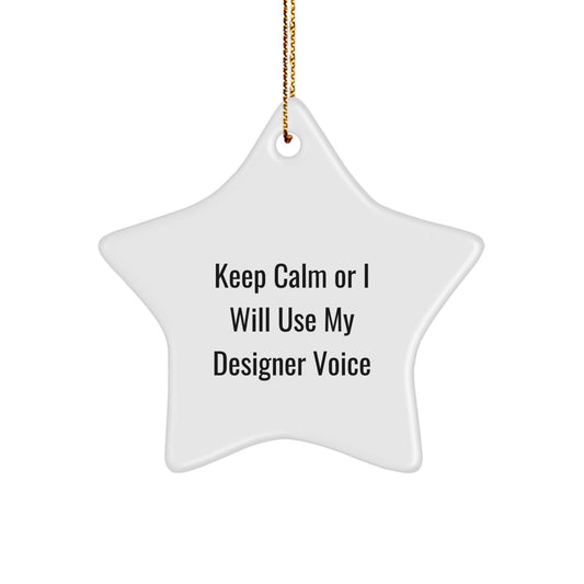Funny Designer Star Ornament Gifts from Friends for Christmas Unique Presents - Image 1