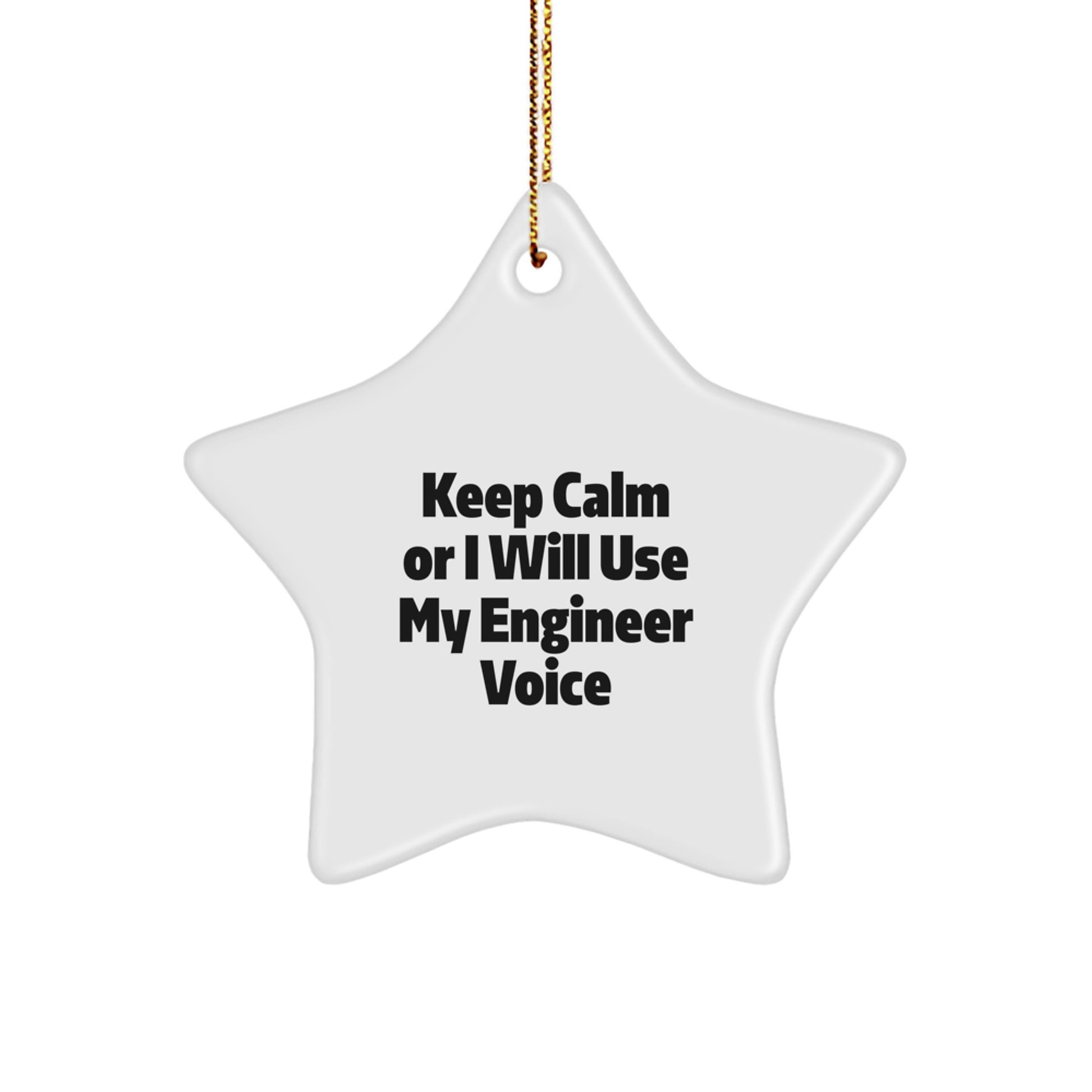 Funny Engineer Star Ornament Gifts from Men to Friends for Engineer Christmas Unique Decorations - Image 1