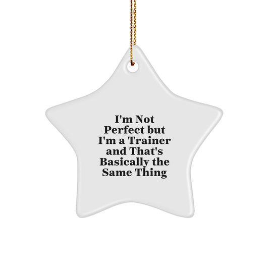 Funny Trainer Gifts from Friends for Christmas Unique Star Ornaments - Image 1