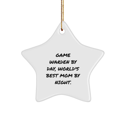 Game Warden Star Ornament Gifts from Men to Women for Christmas Unique Treasures - Image 1