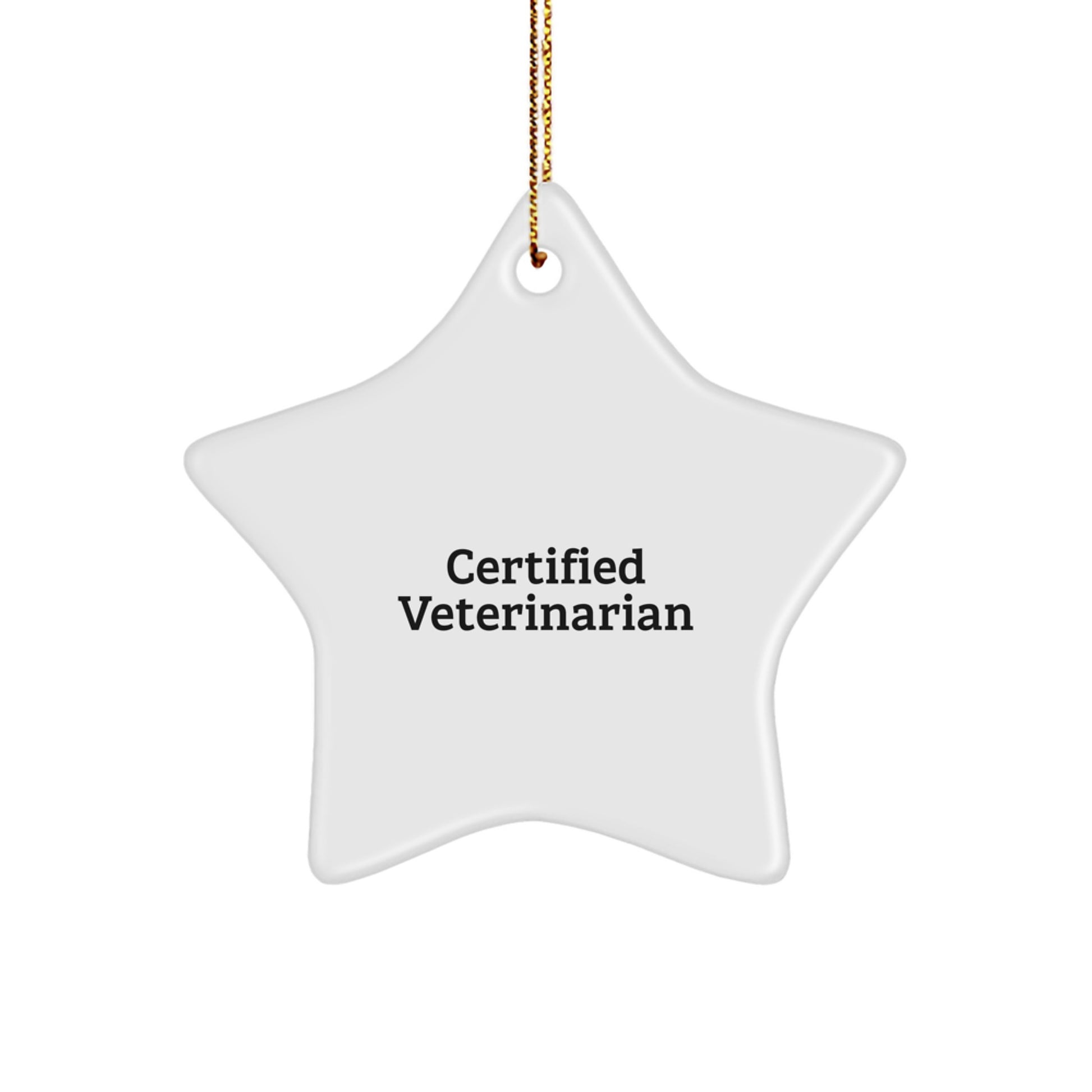 Funny Veterinarian Gifts for Friends, Friends Gifts from Men, Men Star Ornament for Veterinarian - Image 1