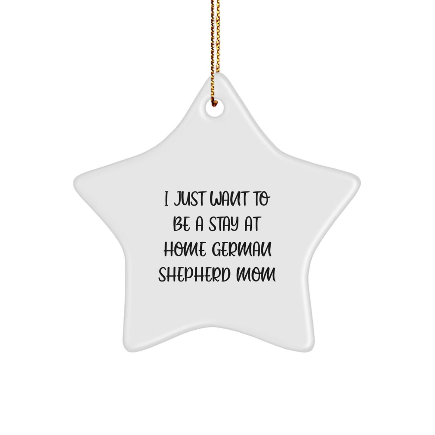 Funny German Shepherd Dog Mom Star Ornament Gifts from Family for Christmas Unique - Image 1