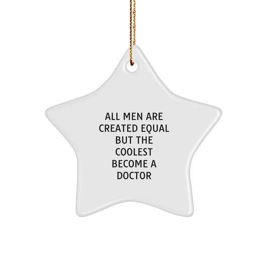 Doctor Keepsake Christmas Ornament for Him Gift - Surprise Bright Star - Image 1