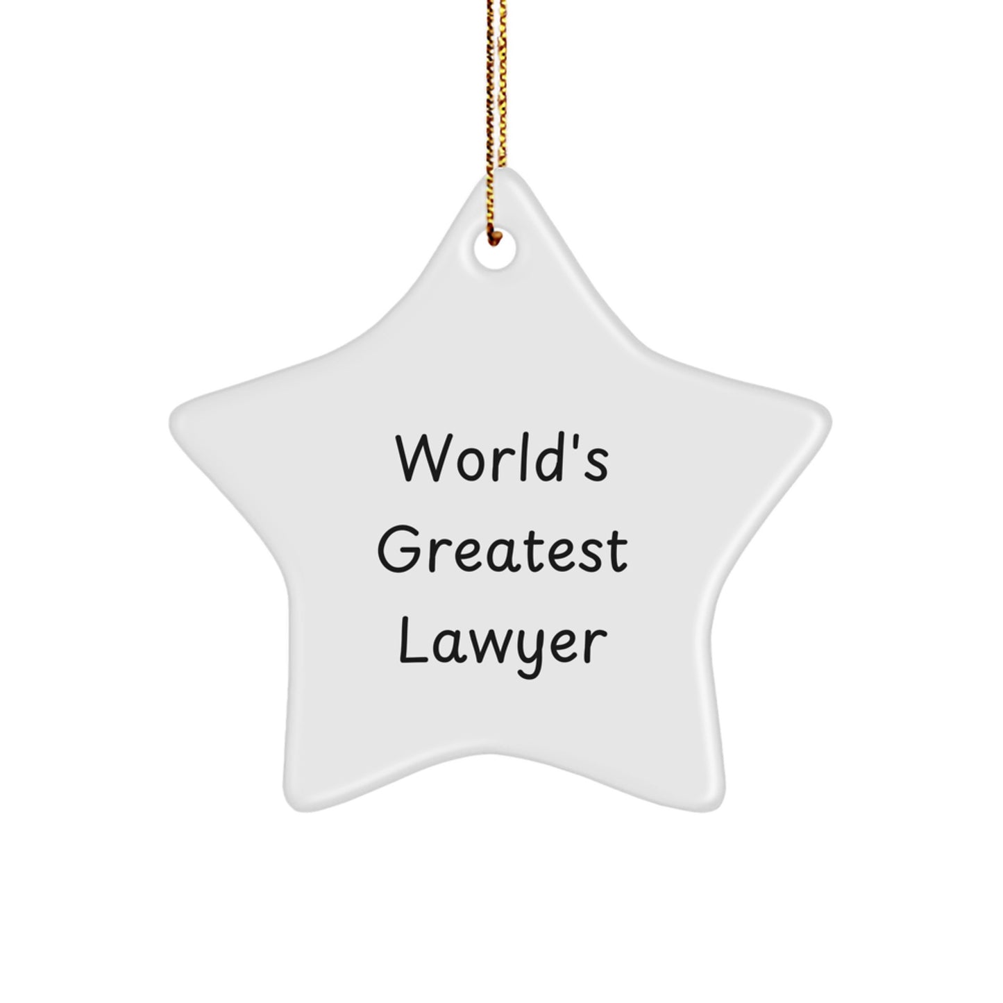 Funny Lawyer Star Ornament Gifts from Men for Lawyer Friends Coworkers Family - Image 1