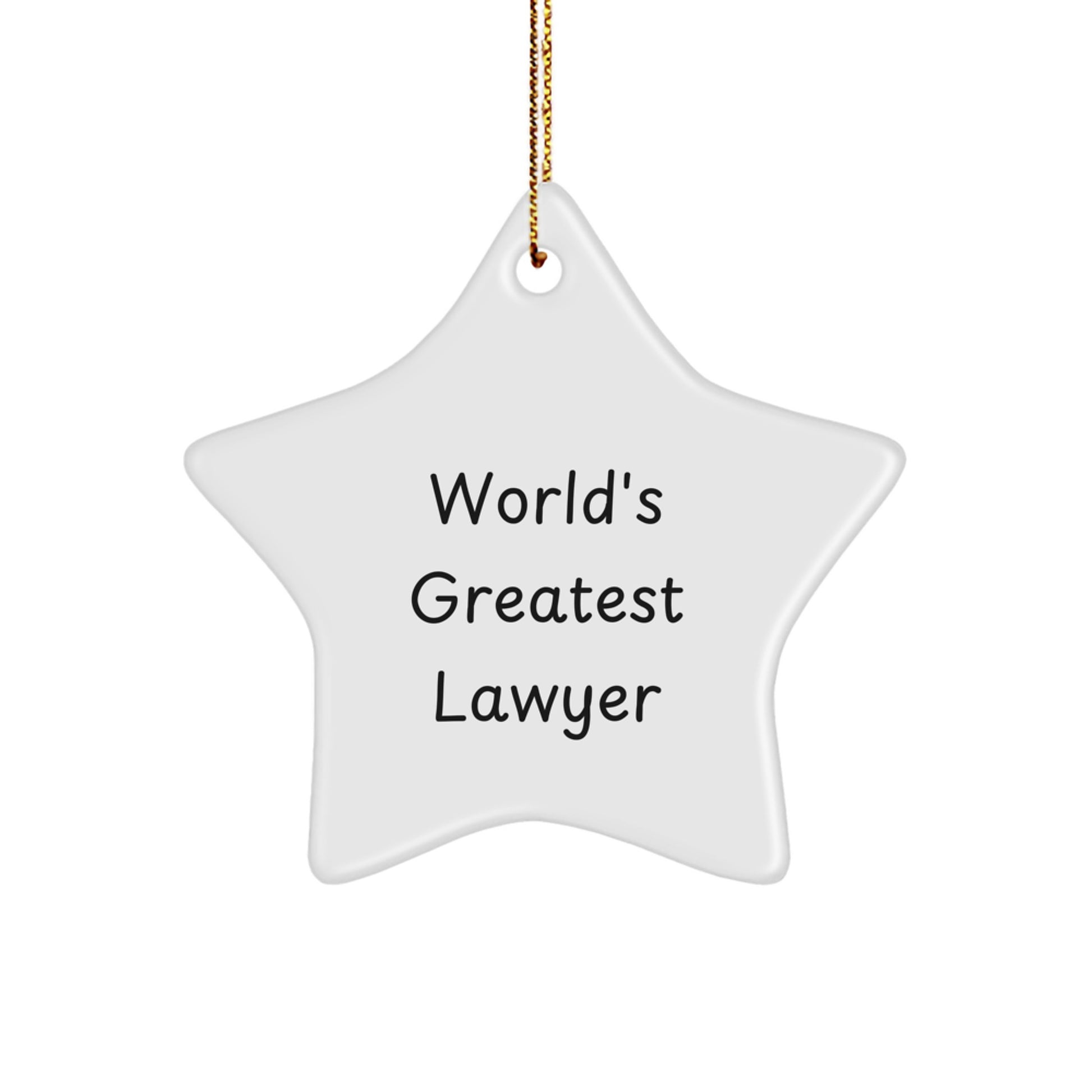 Funny Lawyer Star Ornament Gifts from Men for Lawyer Friends Coworkers Family - Image 1