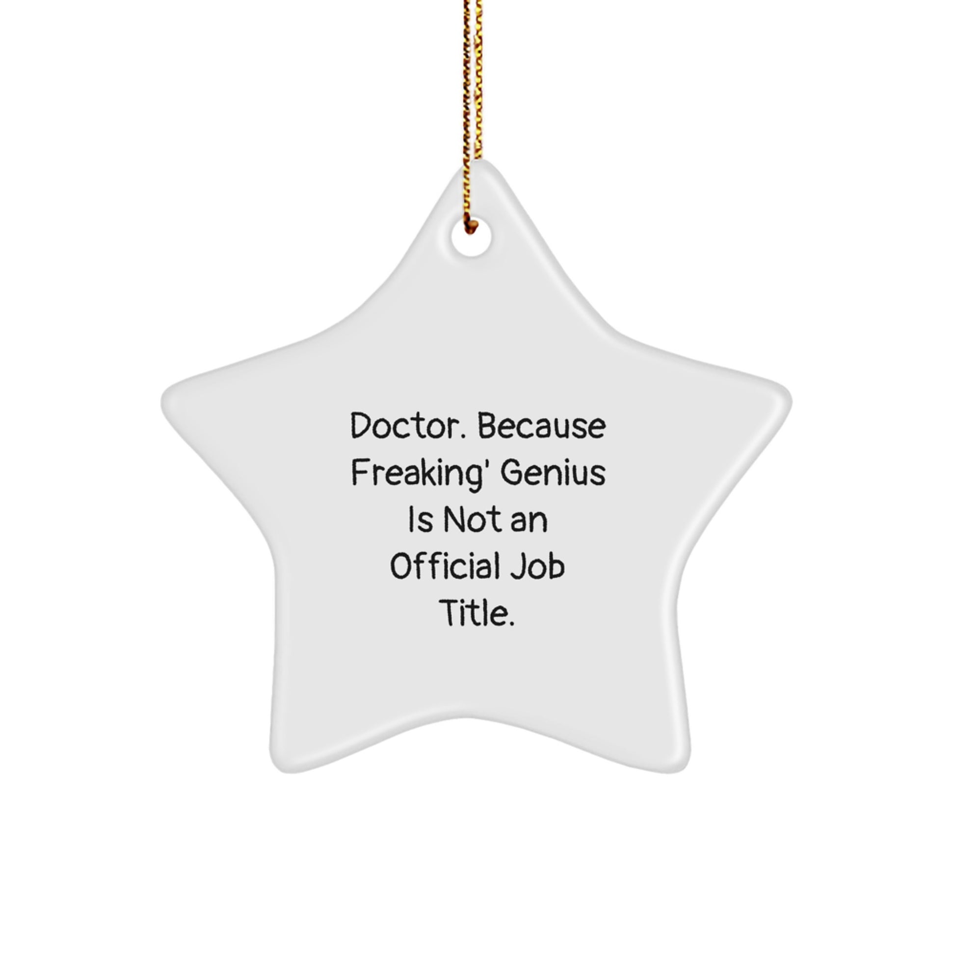 Funny Doctor Star Ornament Gifts from Family for Doctor Men at Christmas Unique - Image 1