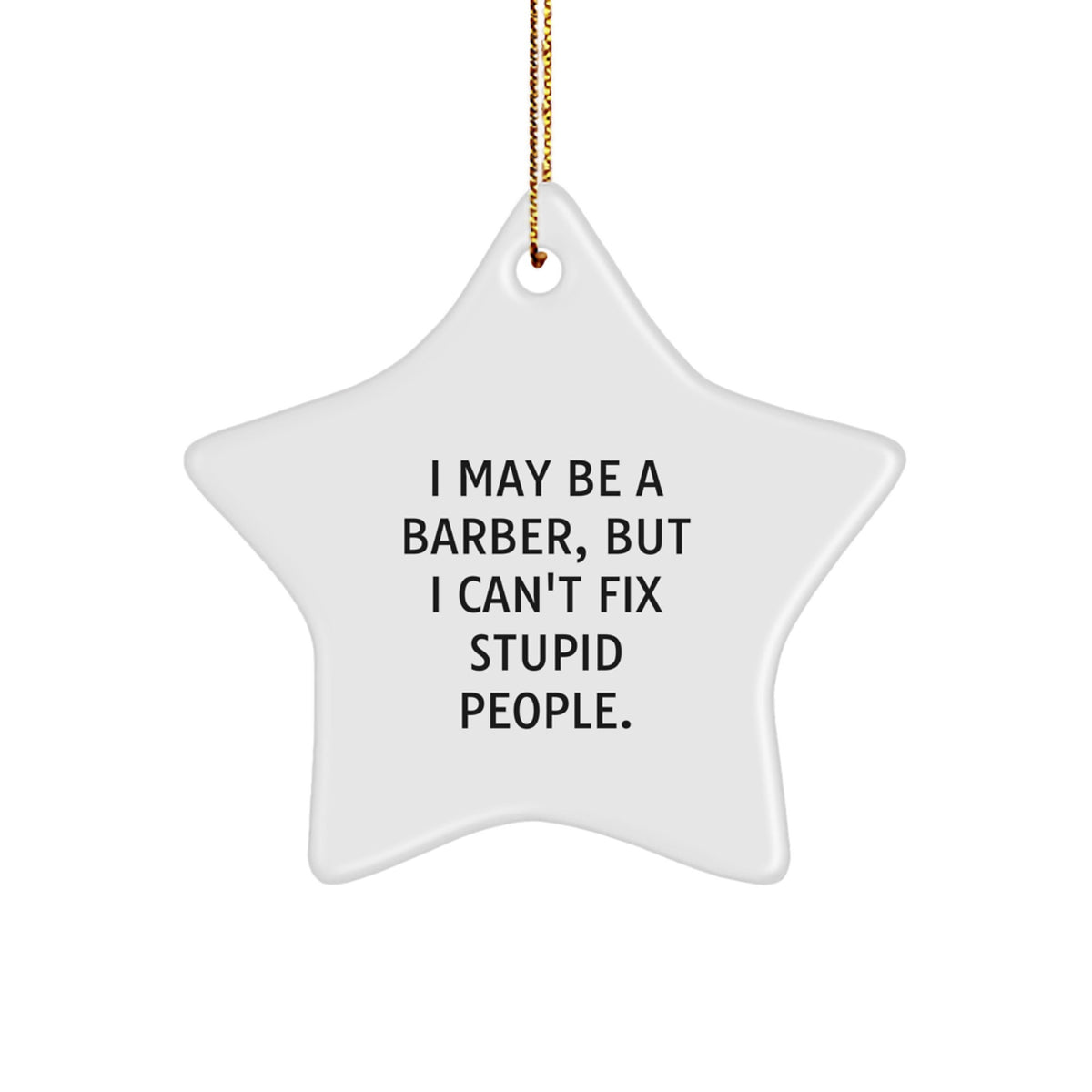 Barber Keepsake Christmas Ornament for Him Gift - Image 1