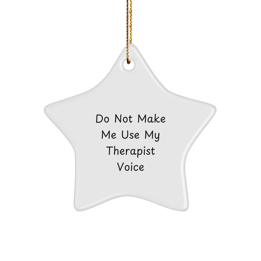Therapist Star Ornament Keepsake for Him Vibrant Christmas Gift - Image 1