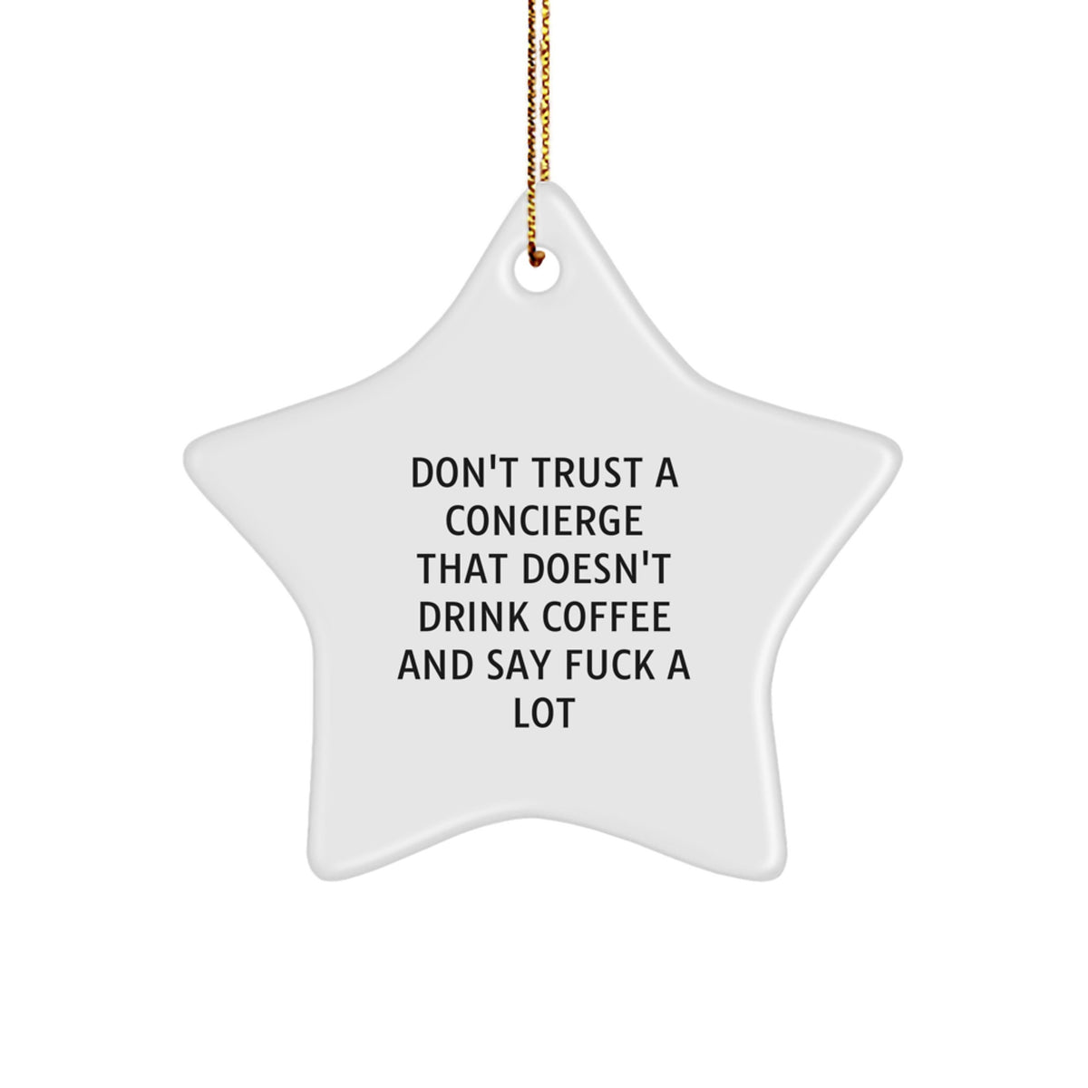 Sassy Concierge Star Christmas Ornament for Friends Gift - Image 1